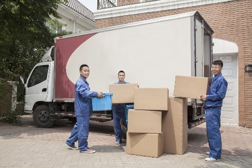 Man With Van Anerley team handling items safely during a move