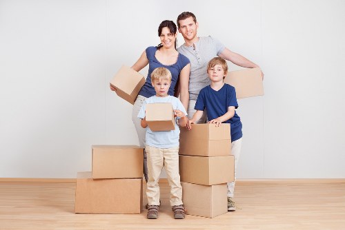 House movers working on a residential move in Anerley