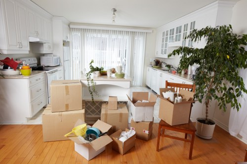 Liability and property handling terms for a moving job