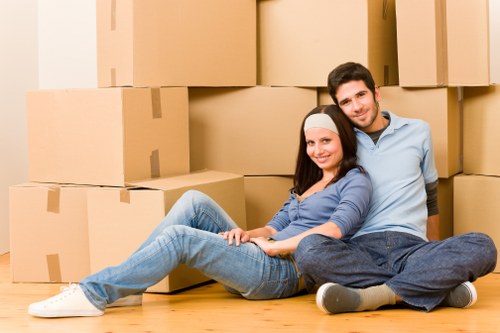 Local commercial relocation with equipment and boxes in south London