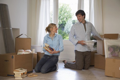 Packing boxes and preparing for a local move in Anerley