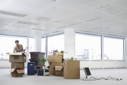 Business relocation checklist and move-day setup for an Anerley office