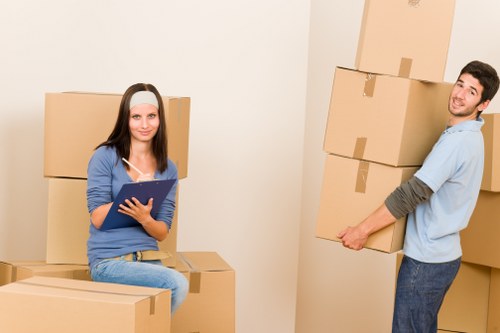 Professional moving van loaded for an Anerley relocation